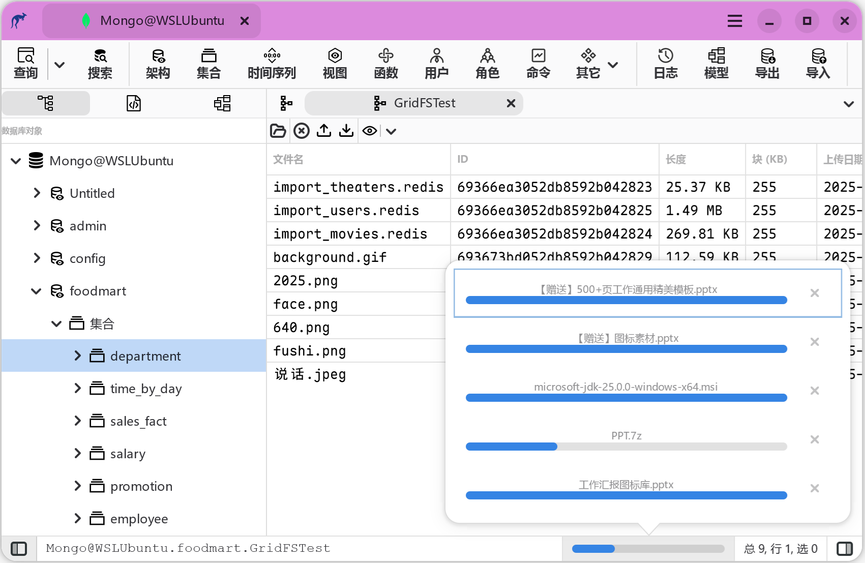 MongoDB GridFS 视图