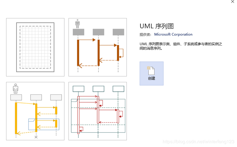 visio中的时序图描述