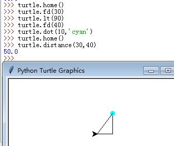 python学习turtle告诉龟的状态量度设置