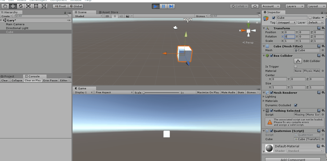 unity3d_(api)quaternion四元数中的quaternion.lookrotation()