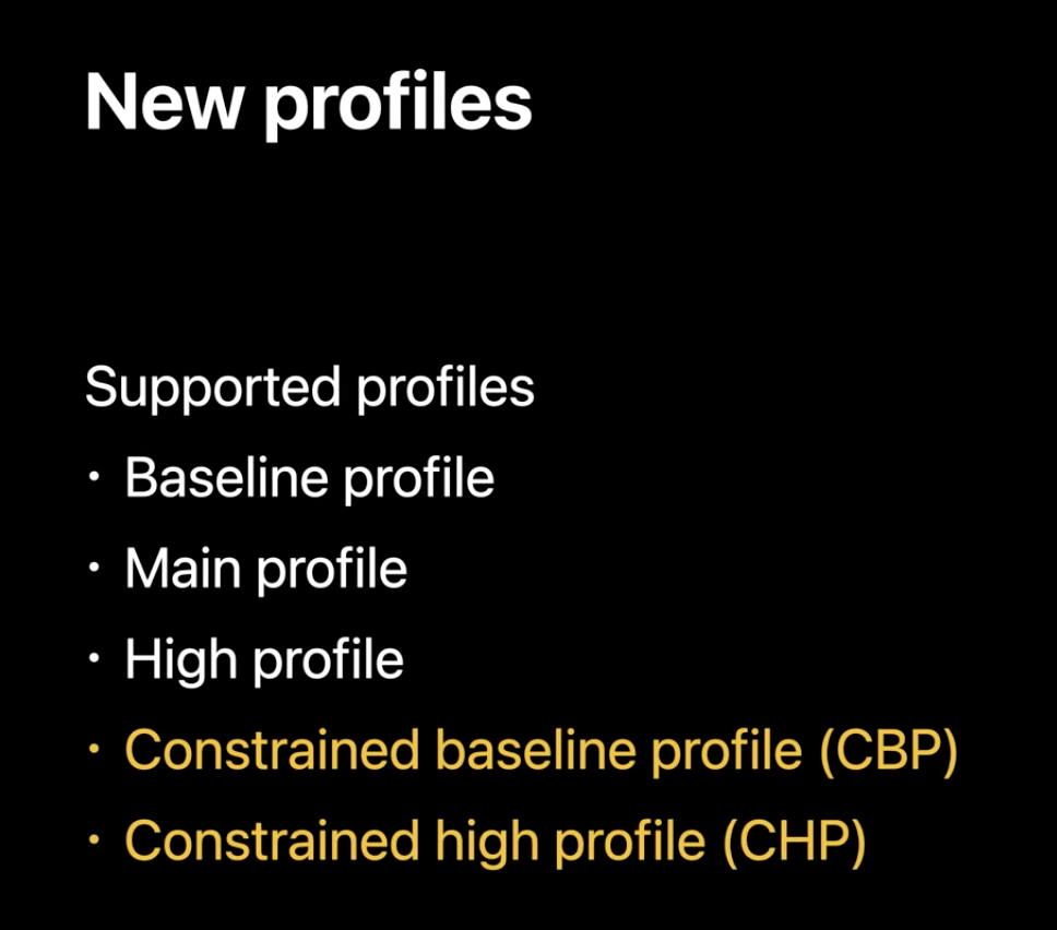 新的 Profiles 支援