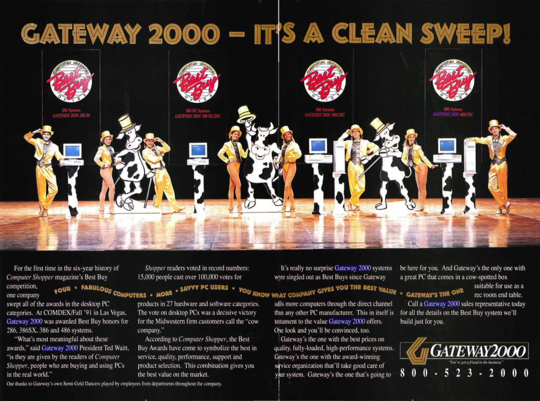 Gateway 1992年广告