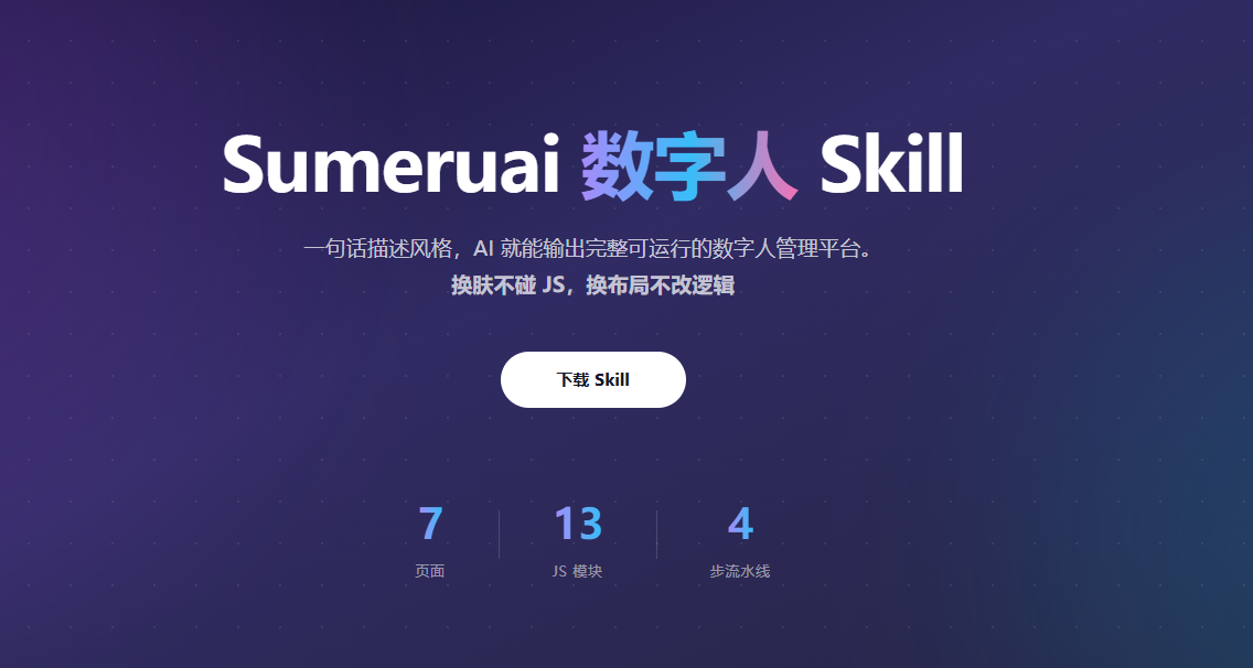 一个面向 AI Coding Agent 的数字人平台前端 Skill：支持换肤、布局变体和 QA 校验 - OSCHINA - 中文开源技术交流社区