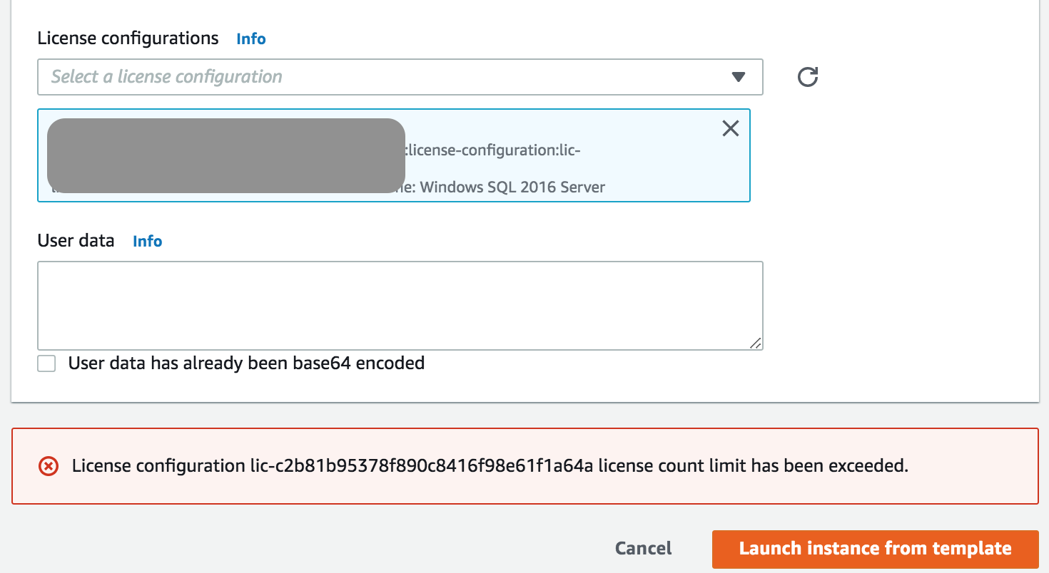 Mechanisms to govern license usage with AWS License Manager 