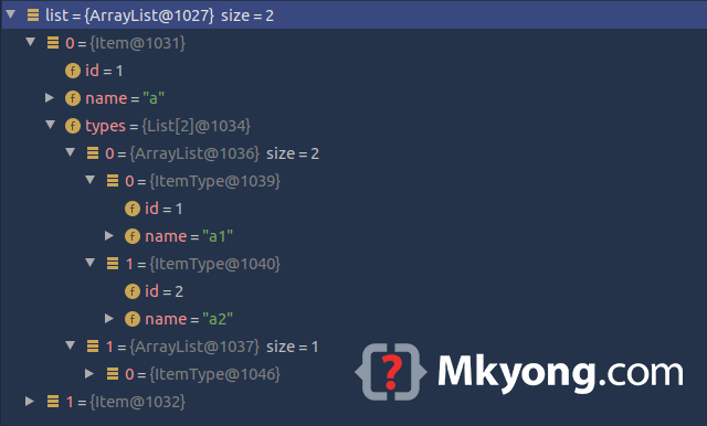 json array