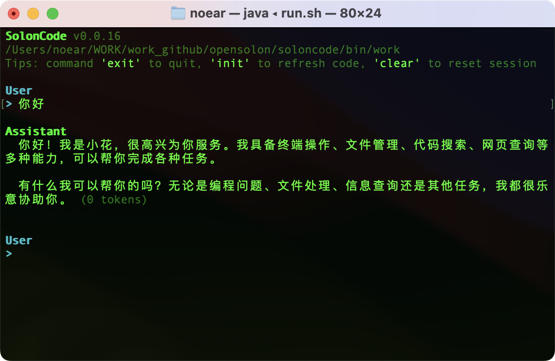 🔥 SolonCode v0.0.16 发布 - 终端智能助手（或编码智能体）