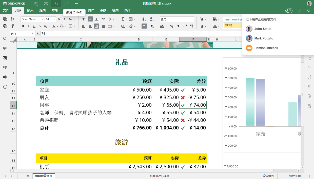 ONLYOFFICE 文档 8.3 已发布:PDF 图章、合并形状、支持 Pages、Keynote、Numbers、HWP 格式等