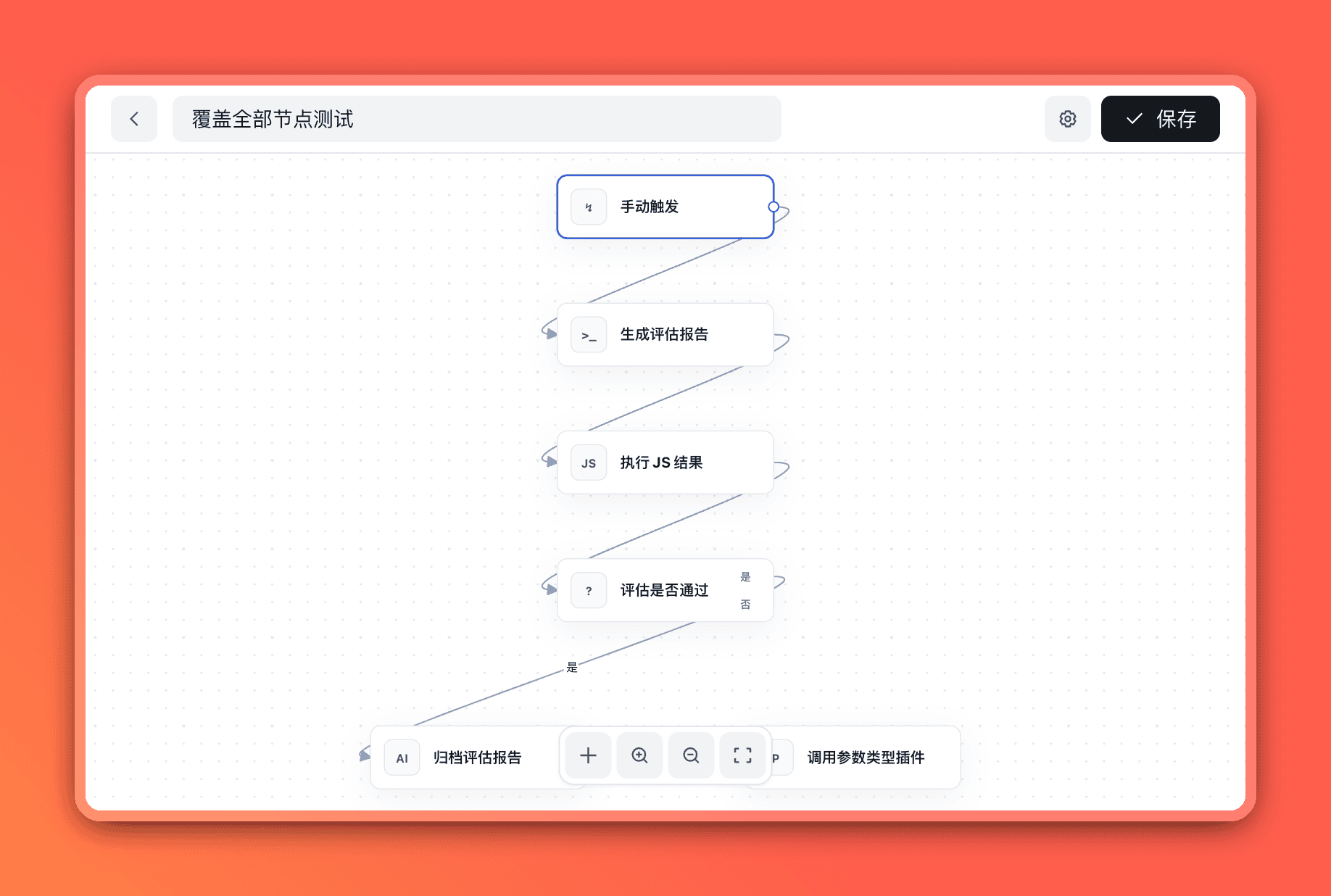 工作流编辑界面