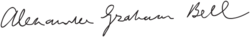 贝尔的签名