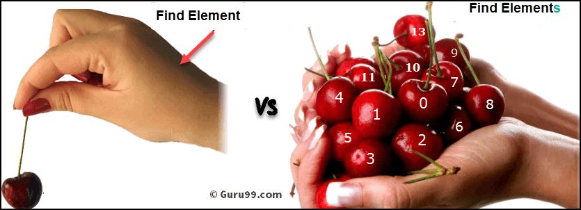 Find element Vs Find elements