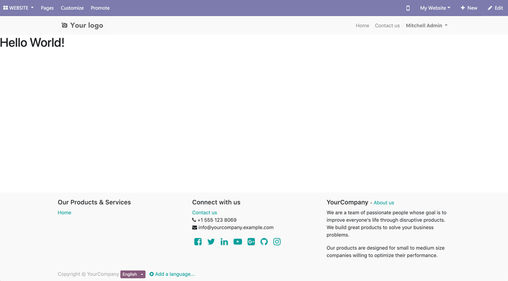 Odoo 12开发之创建网站前端功能 Odoo 12开发之创建网站前端功能