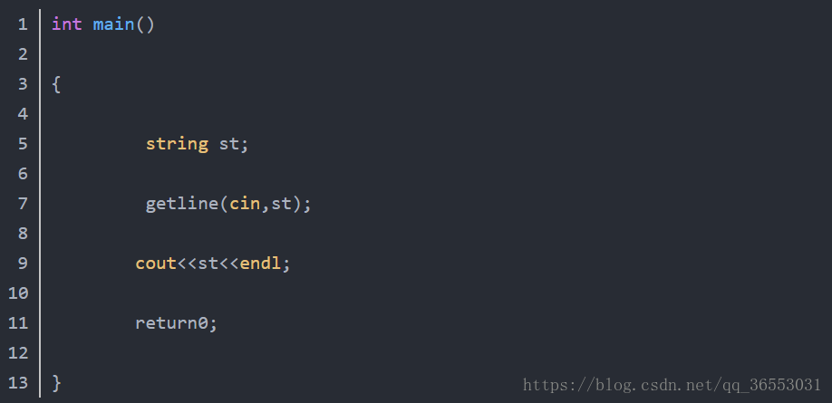 C++如何输入含空格的字符串 