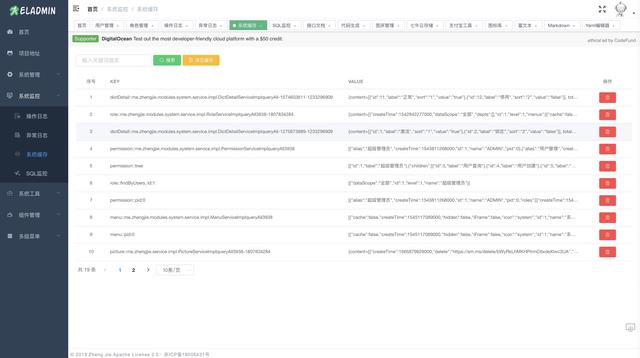 SpringBoot+Jpa+SpringSecurity+Redis+Vue的前后端分离开源系统