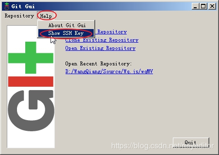 GitHub 新手教程 四，Git GUI 新手教程（1），OpenSSH Public Key 