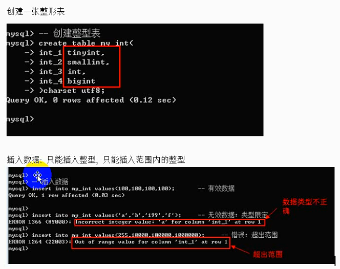 MySQL之字段数据类型和列属性 