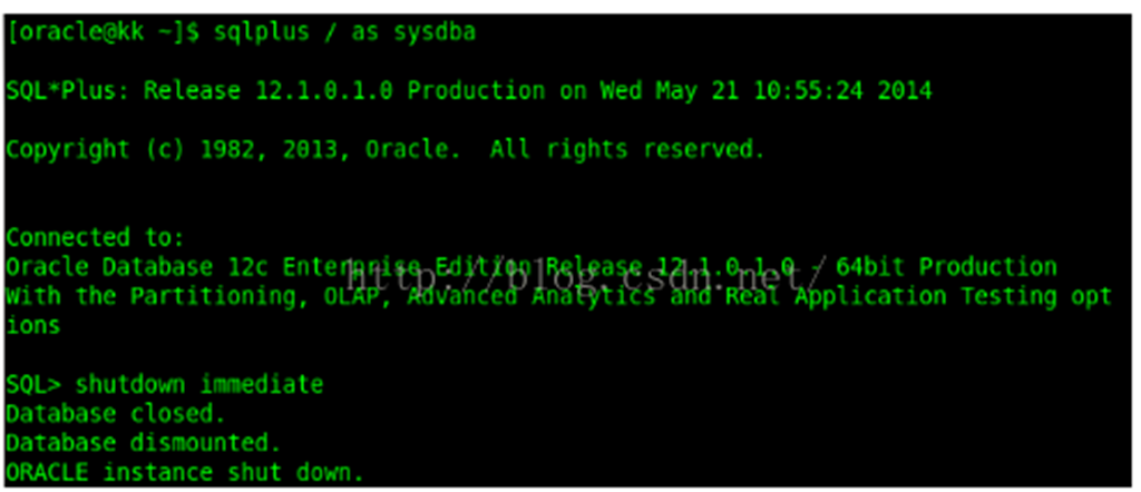 Linux下Oracle 12c的卸载 