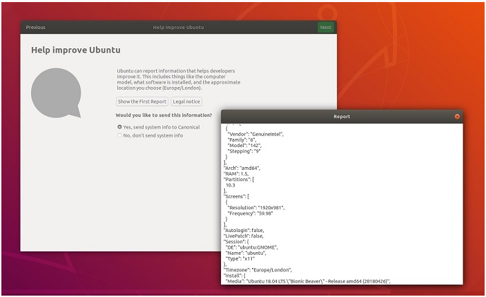 Canonical发布首批Ubuntu 18.04桌面安装报告