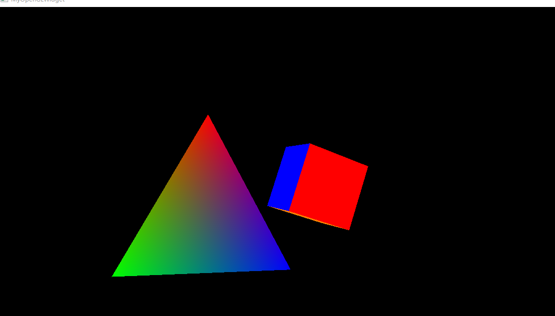 QT+OpenGL 描绘简单图形 