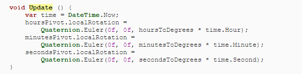 Unity基础教程系列(新)（一）——游戏对象和脚本（Creating+a+Clock） 