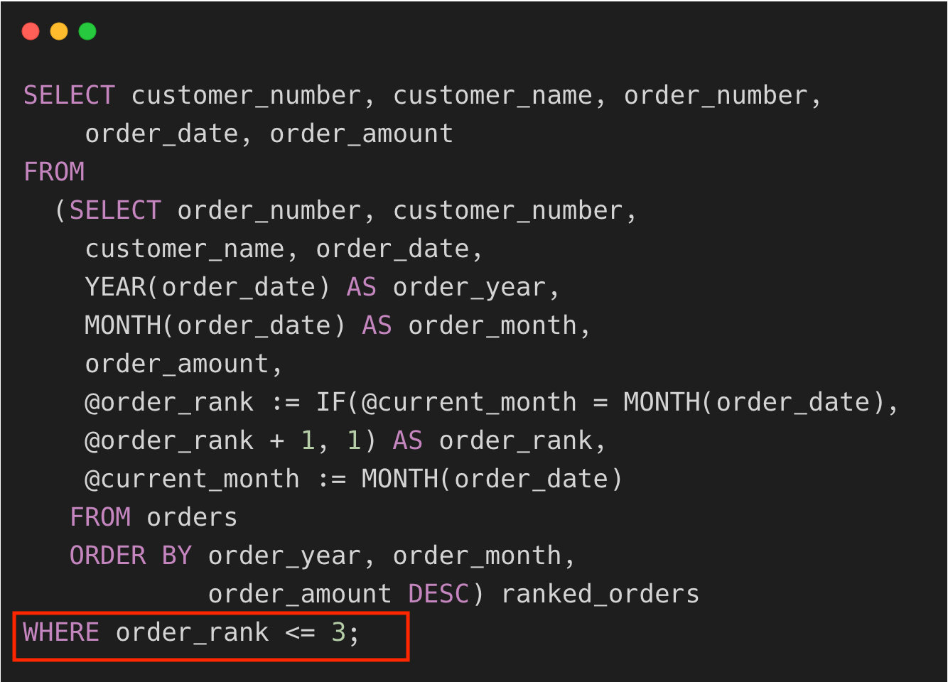 MySQL：如何查询出每个分组中的 top n 条记录？ 