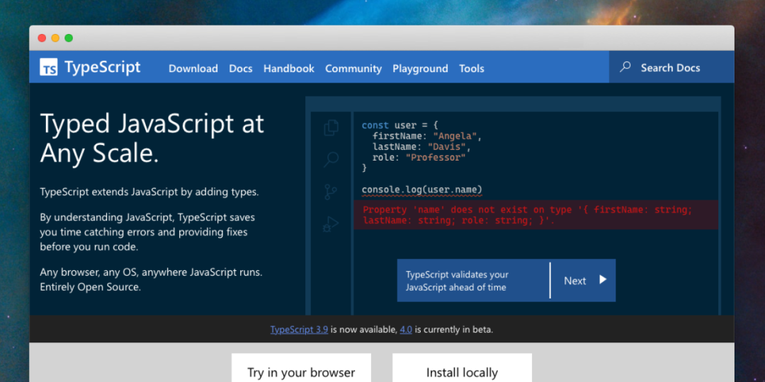TypeScript 4.0正式发布！现在是开始使用它的最佳时机 