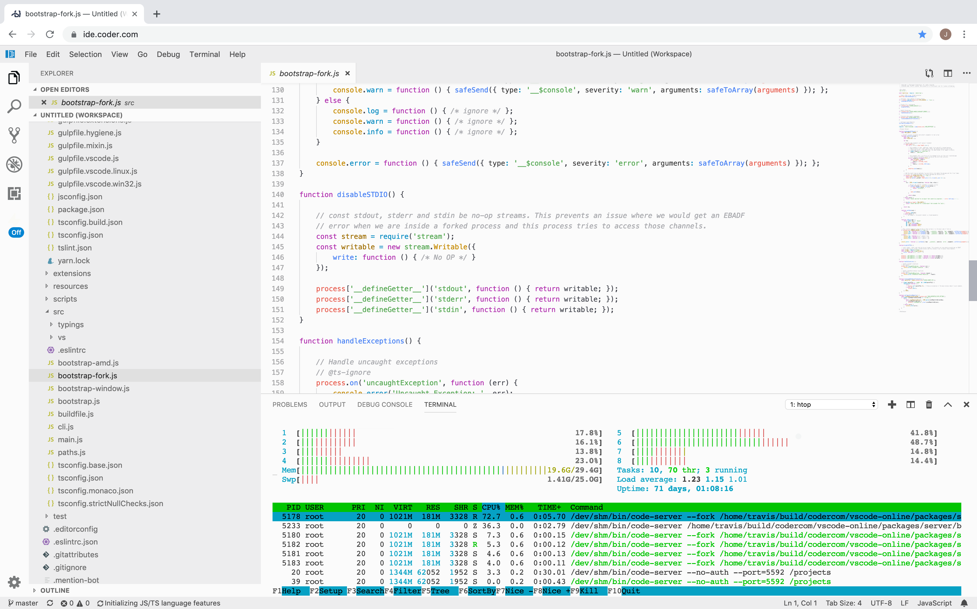 Code-Server. Coding Server. Исходный код сервера. Vscode.