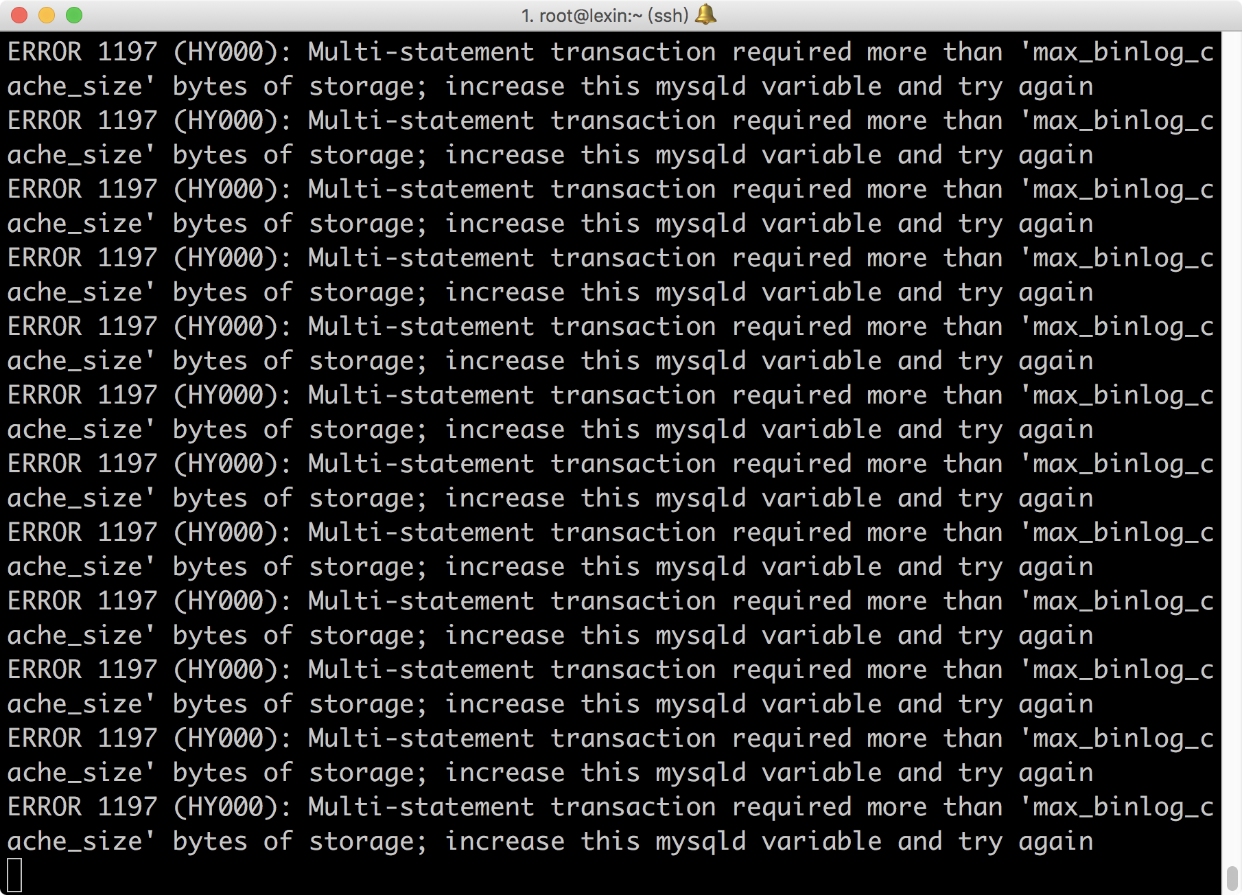 mysql报错 