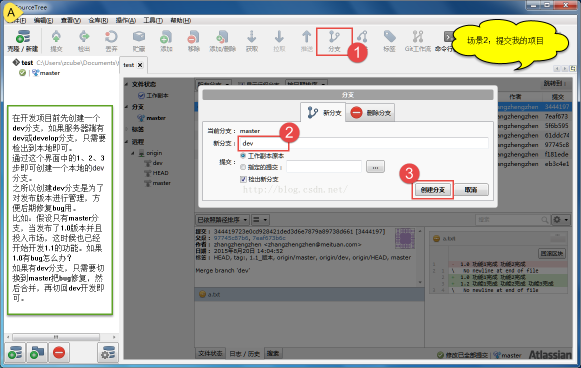 SourceTree使用图解