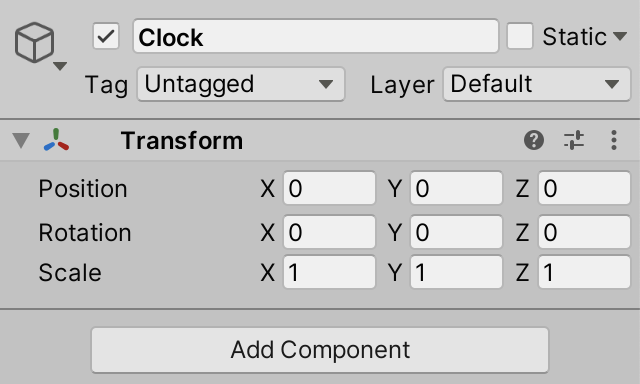 Unity基础教程系列(新)（一）——游戏对象和脚本（Creating+a+Clock） 