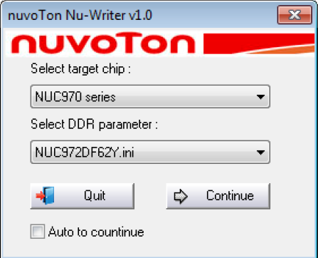 NUC972学习历程之NUWRITER使用说明以及烧录模式的说明 