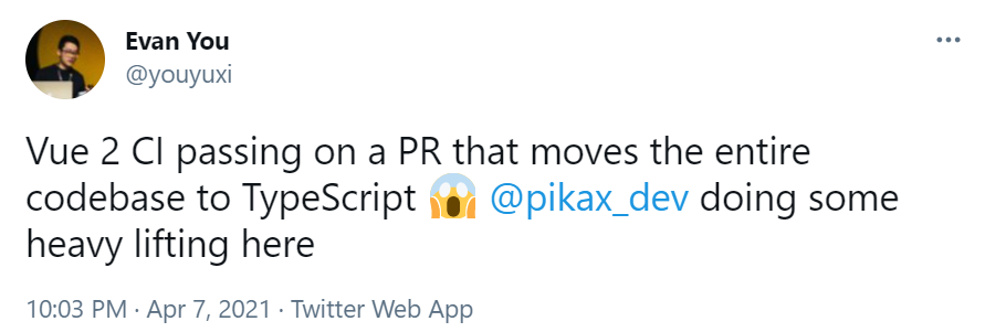 Vue2 彻底从 Flow 重构为 TypeScript，焕然一新！