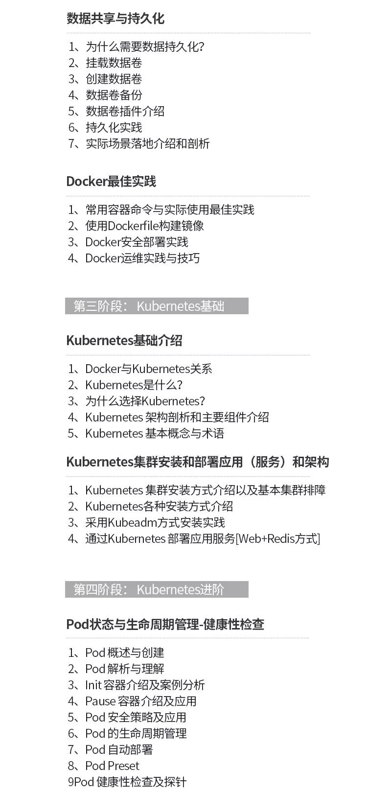 0基础，从Docker到Kubernetes线上直播班 