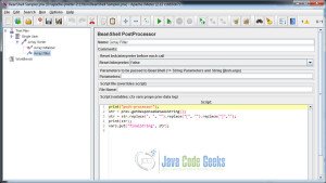 JMeter的-BeanShell的postprocessor14