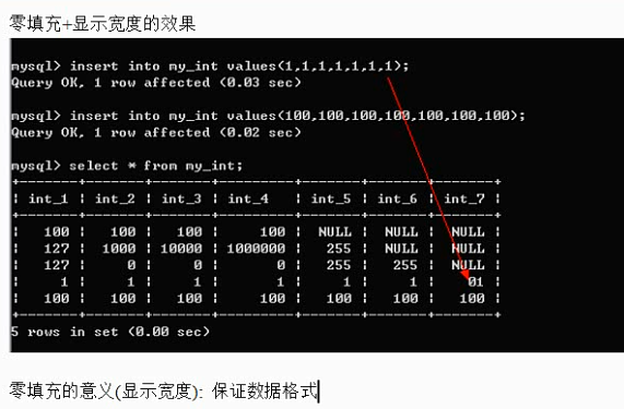 MySQL之字段数据类型和列属性 