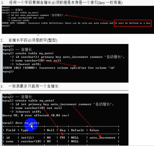 MySQL之字段数据类型和列属性 