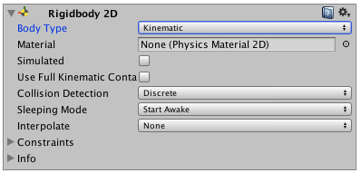 unity2D物理引擎之