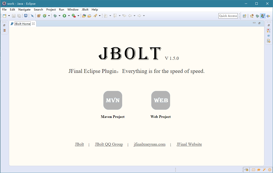 JBolt 1.5.0新版发布，升级到支持最新版JFinal和Jetty，实现了在线更新插件功能 