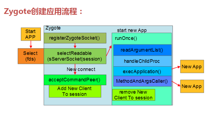 Zygote 创建应用流程