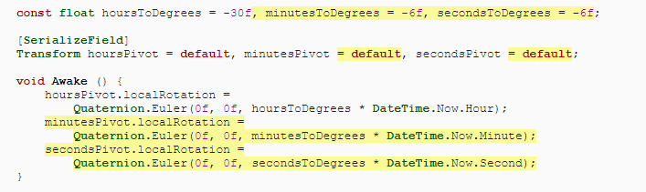 Unity基础教程系列(新)（一）——游戏对象和脚本（Creating+a+Clock） 