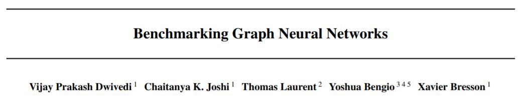 Bengio参与、LeCun点赞：图神经网络权威评测工具Benchmark开源了！ 