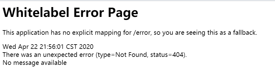 SpringBoot项目中自定义404页面 