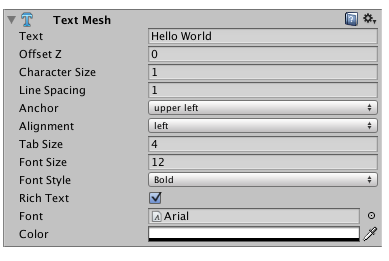 Unity Glossary 