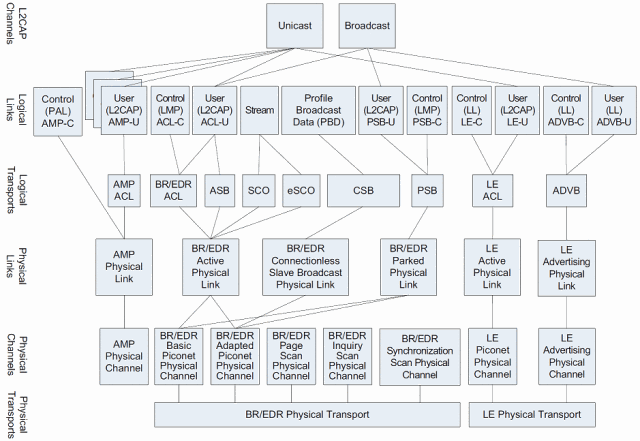 Overview of transport architecture entities and hierarchy Overview of transport architecture entities and hierarchy