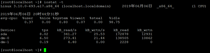 Linux下iostat命令详解