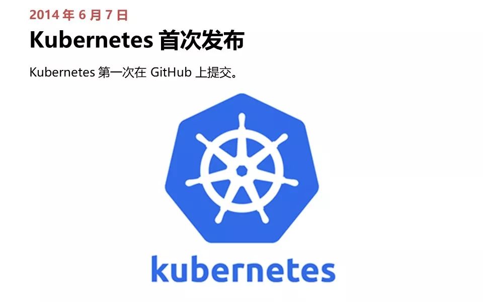 Kubernetes 极简史 