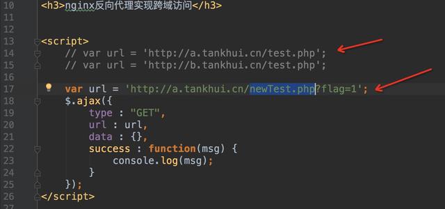 通过nginx反向代理实现跨域访问