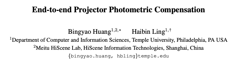 CVPR 2019 Oral 亮风台提出端到端投影光学补偿算法，代码已开源 
