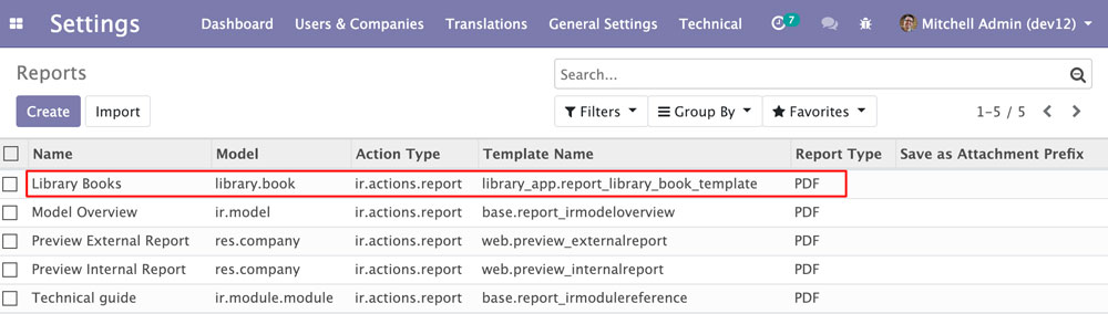 Odoo 12开发之报表和服务端 QWeb
