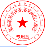 HTML5印章绘制电子签章图片，中文英文椭圆章、中文英文椭圆印章 