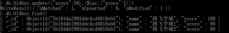 4，MongoDB 之 $关键字 及 $修改器 $set $inc $push $pull $pop MongoDB 